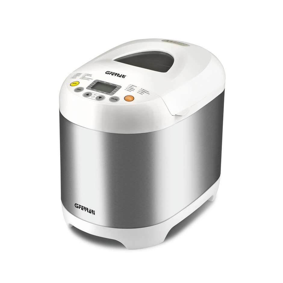 G3 Ferrari G10078 Macchina per il Pane 550 W Capacità 1 kg Acciaio Inox e Bianco