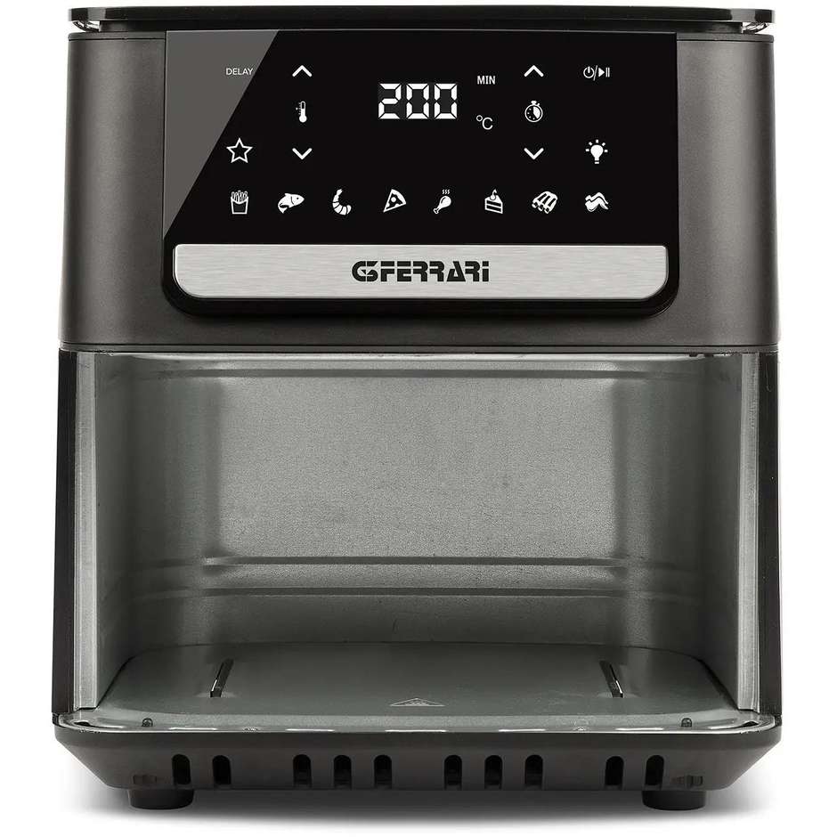 G3 Ferrari G10207 Friggitrice ad aria Capacita 6,5 Lt Potenza 1700 W Colore Nero, Acciaio inox