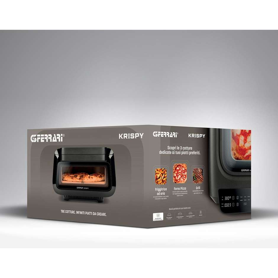 G3 Ferrari G10225 Forno Pizza Elettrico 2100W 380°C Nero