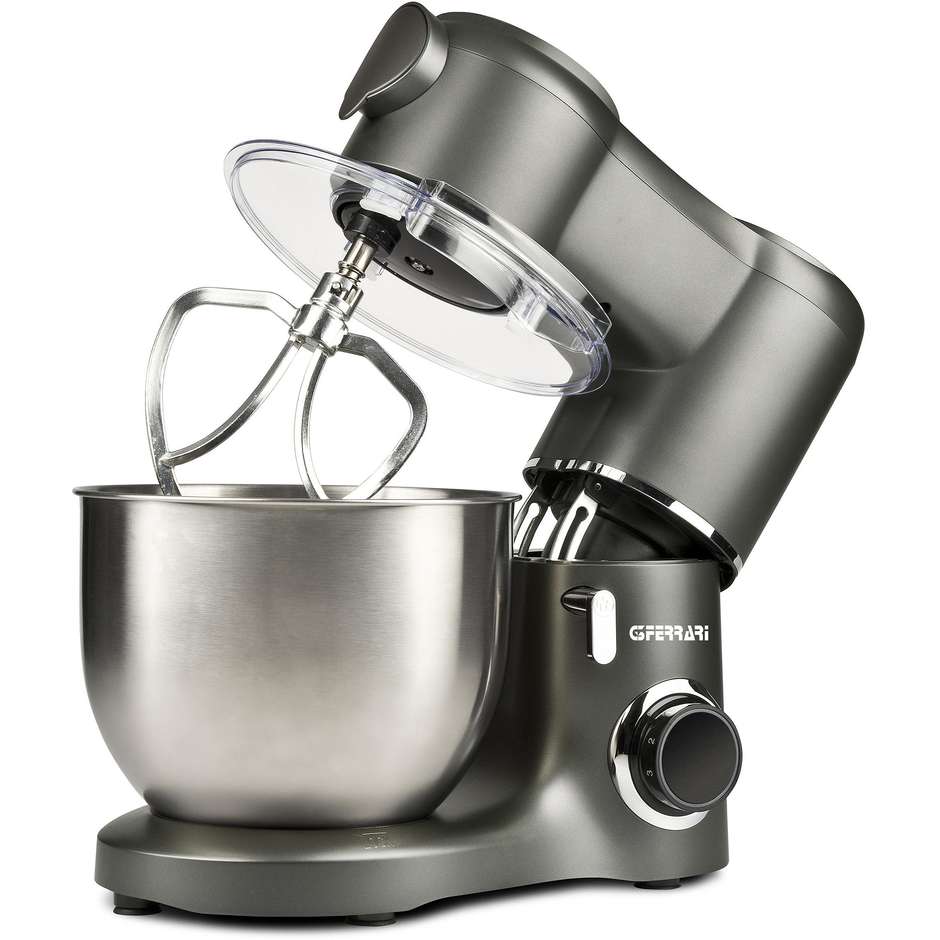 G3 Ferrari G20149 Impastatrice Planetaria da Cucina, 7 L, 1800 W, 6 Velocità + Pulse, Acciaio Inox