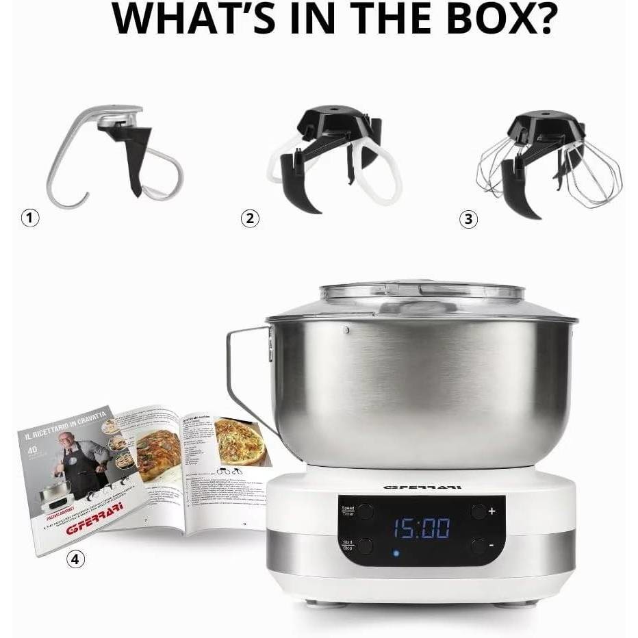 G3 Ferrari Pastaio Gourmet G20145 – Impastatrice Planetaria 5 L 1500 W