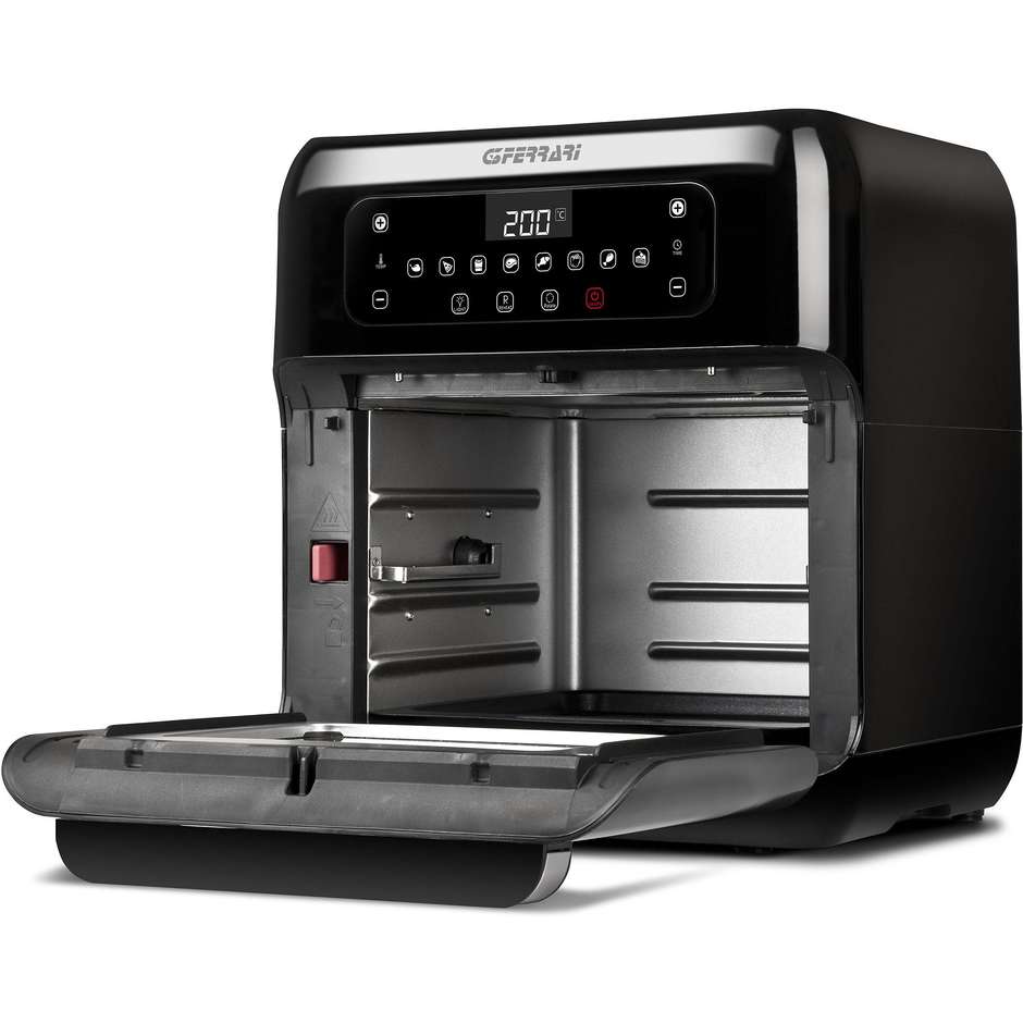 G3Ferrari G10136 Friggisano Forno Friggitrice ad Aria 11 L 1500 W con Finestra e 9 Programmi Nero