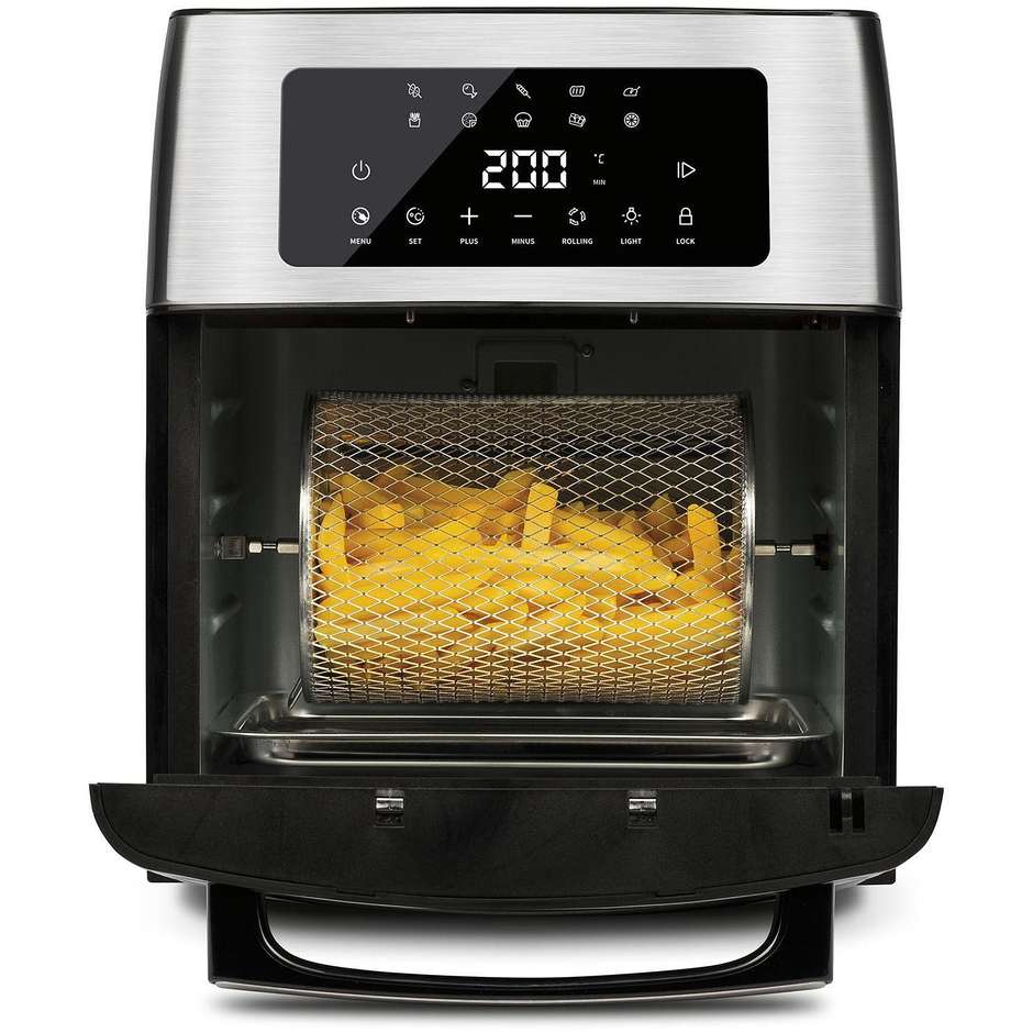 G3Ferrari G10182 Forno Friggitrice ad Aria 15 L 1700 W con Finestra Nero
