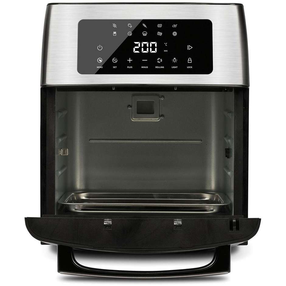 G3Ferrari G10182 Forno Friggitrice ad Aria 15 L 1700 W con Finestra Nero