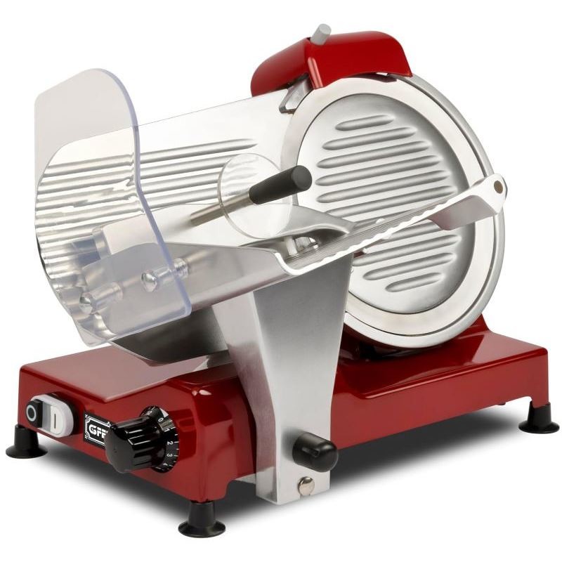 G3Ferrari G2015702 Affettatrice Professionale 240 W Lama Inox 25 cm Spessore taglio 0-12 mm Colore Rosso