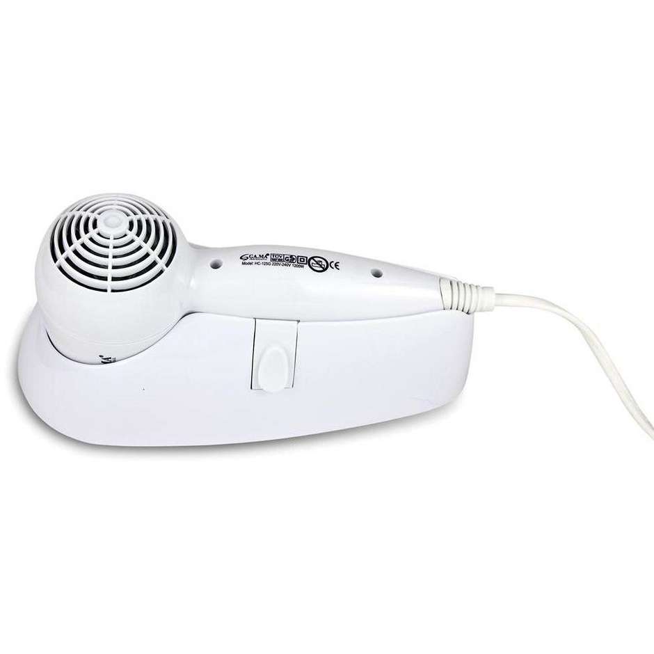 GA.MA A21.805 Asciugacapelli da Parete Murale con Supporto 1200 W Bianco