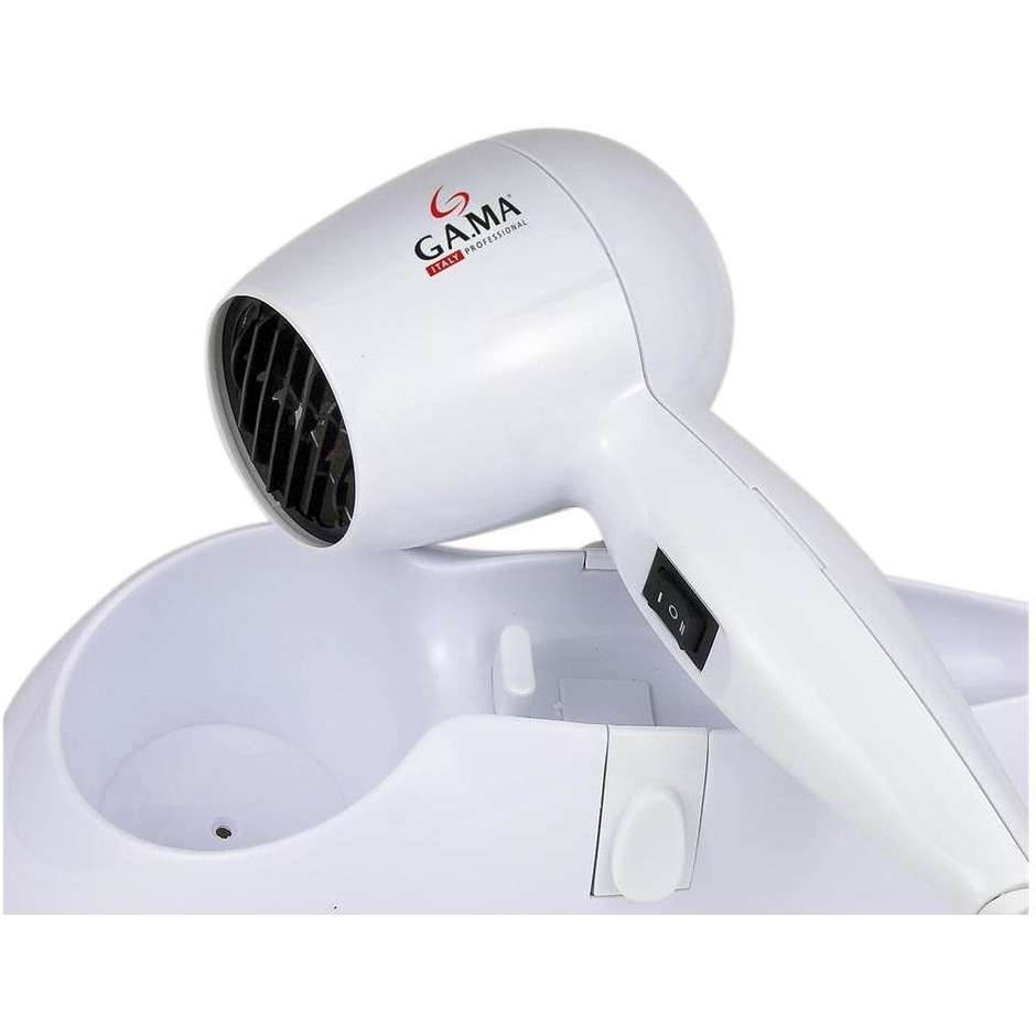 GA.MA A21.805 Asciugacapelli da Parete per Bagno e Hotel 1200 W Bianco