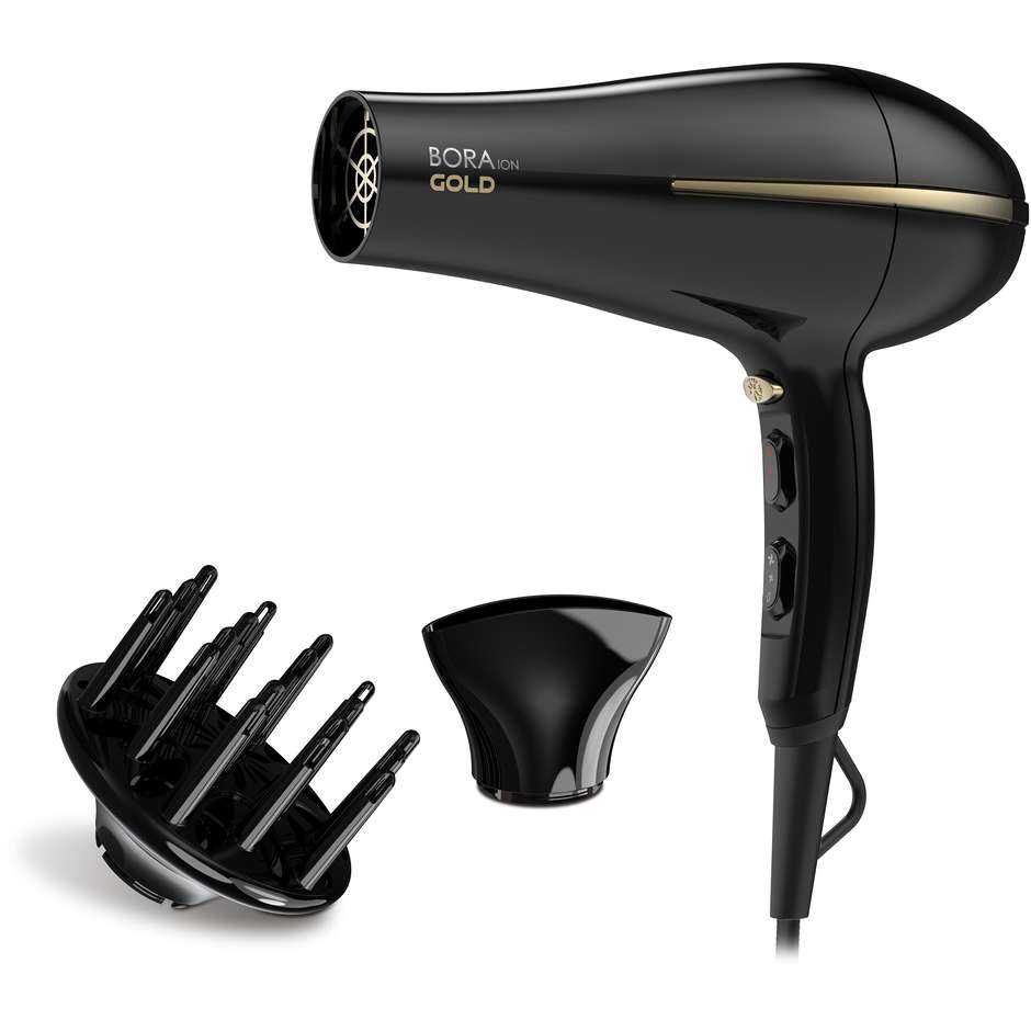 GA.MA Bora Ion Gold GH0825, asciugacapelli ionico da 2.200 W