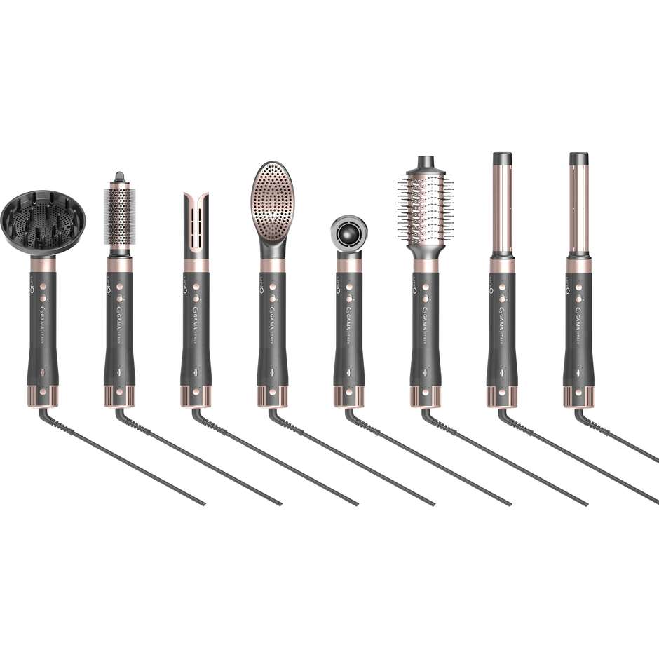 GA.MA GH0114 Multistyler UniQ Airflow 4 in 1 Asciugacapelli 1500 W Grigio Antracite