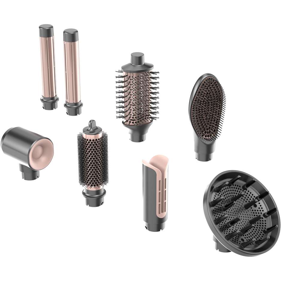 GA.MA GH0114 Multistyler UniQ Airflow 4 in 1 Asciugacapelli 1500 W Grigio Antracite