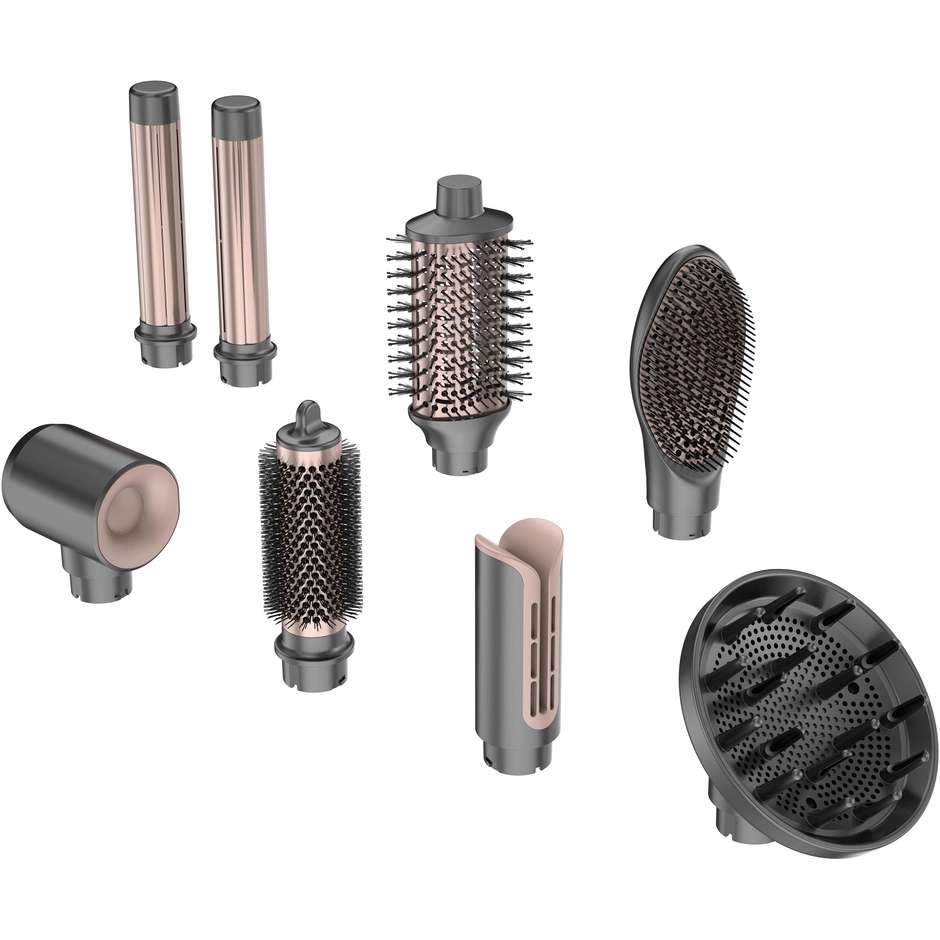 GA.MA GH0114 Multistyler UniQ Airflow 4 in 1 Asciugacapelli 1500 W Grigio Antracite