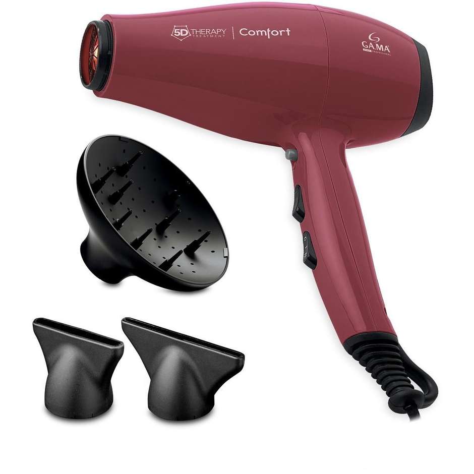 GA.MA GH0501 Asciugacapelli Professionale AC 2200 W Rosso Ferrari