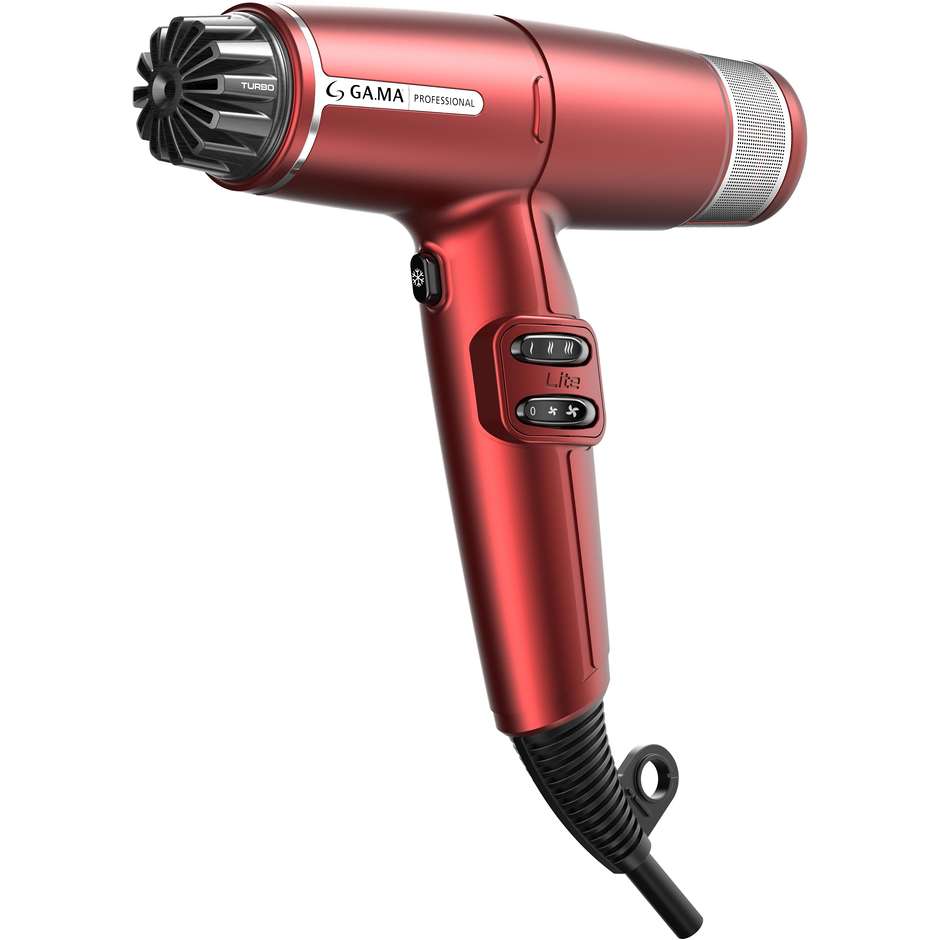 GA.MA iQ Lite PH6030RD Asciugacapelli Professionale Brushless 110.000 Giri/min 1500 W Rosso