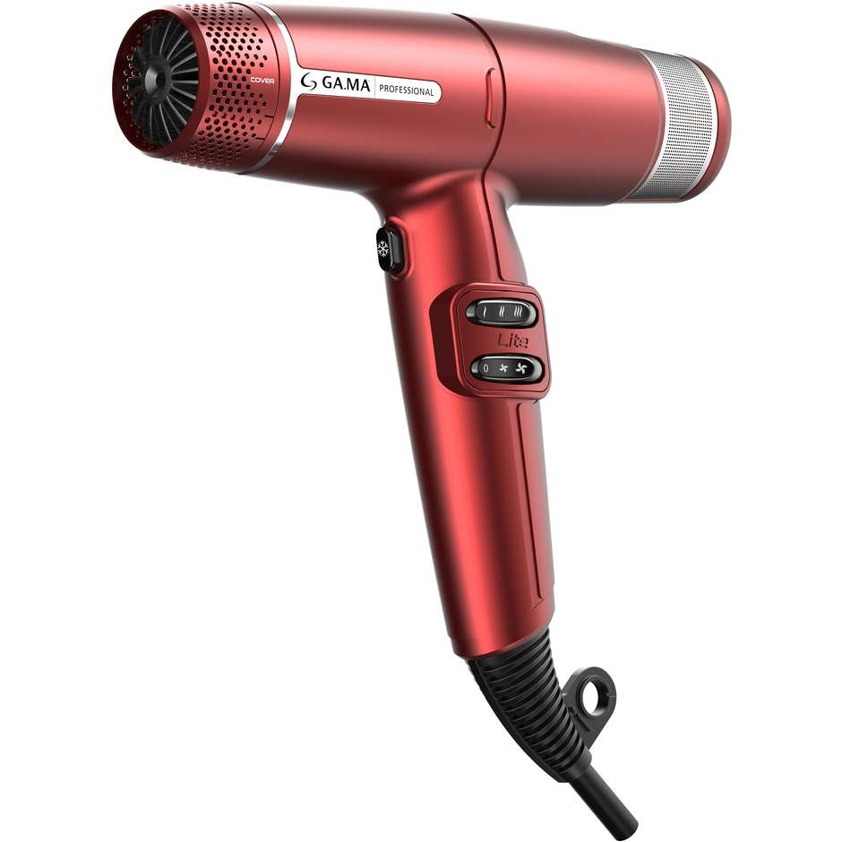 GA.MA iQ Lite PH6030RD Asciugacapelli Professionale Brushless 110.000 Giri/min 1500 W Rosso