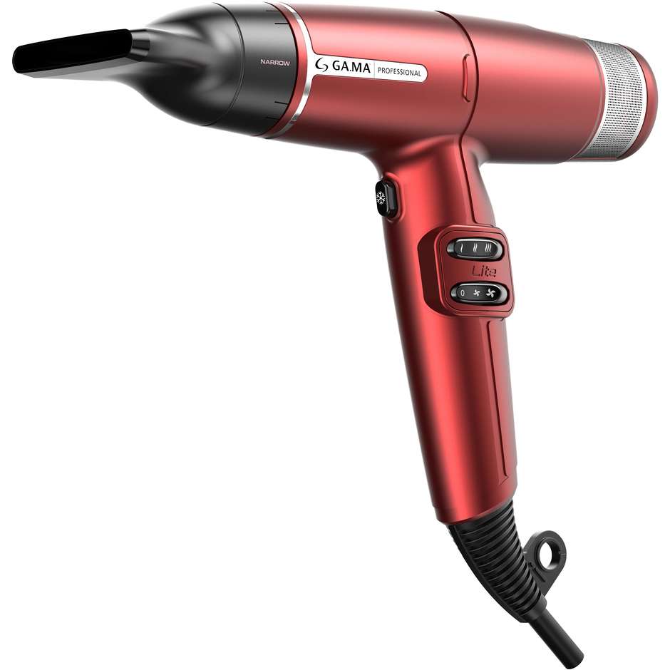 GA.MA iQ Lite PH6030RD Asciugacapelli Professionale Brushless 110.000 Giri/min 1500 W Rosso