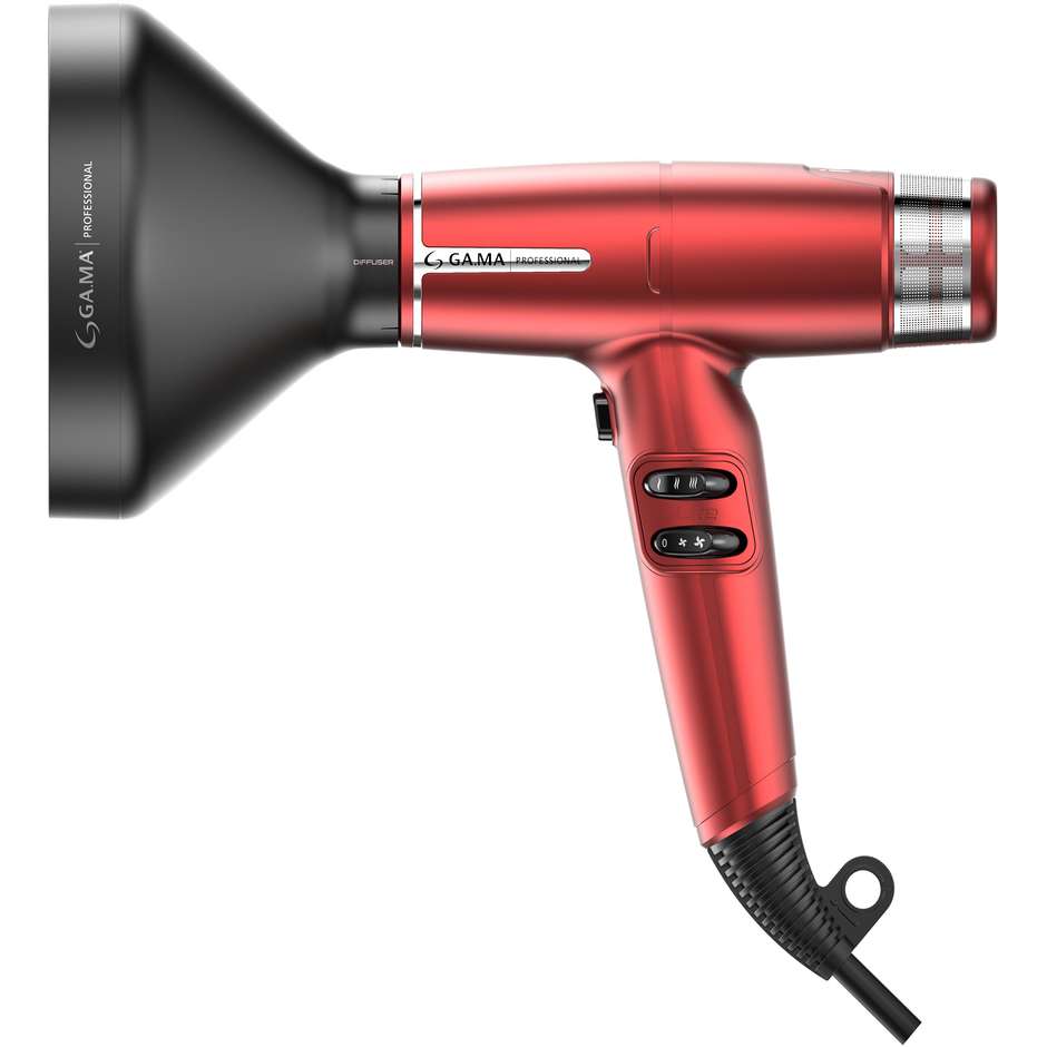 GA.MA PH6030RD iQ Lite Asciugacapelli Professionale Ultraleggero Brushless 1500 W Rosso
