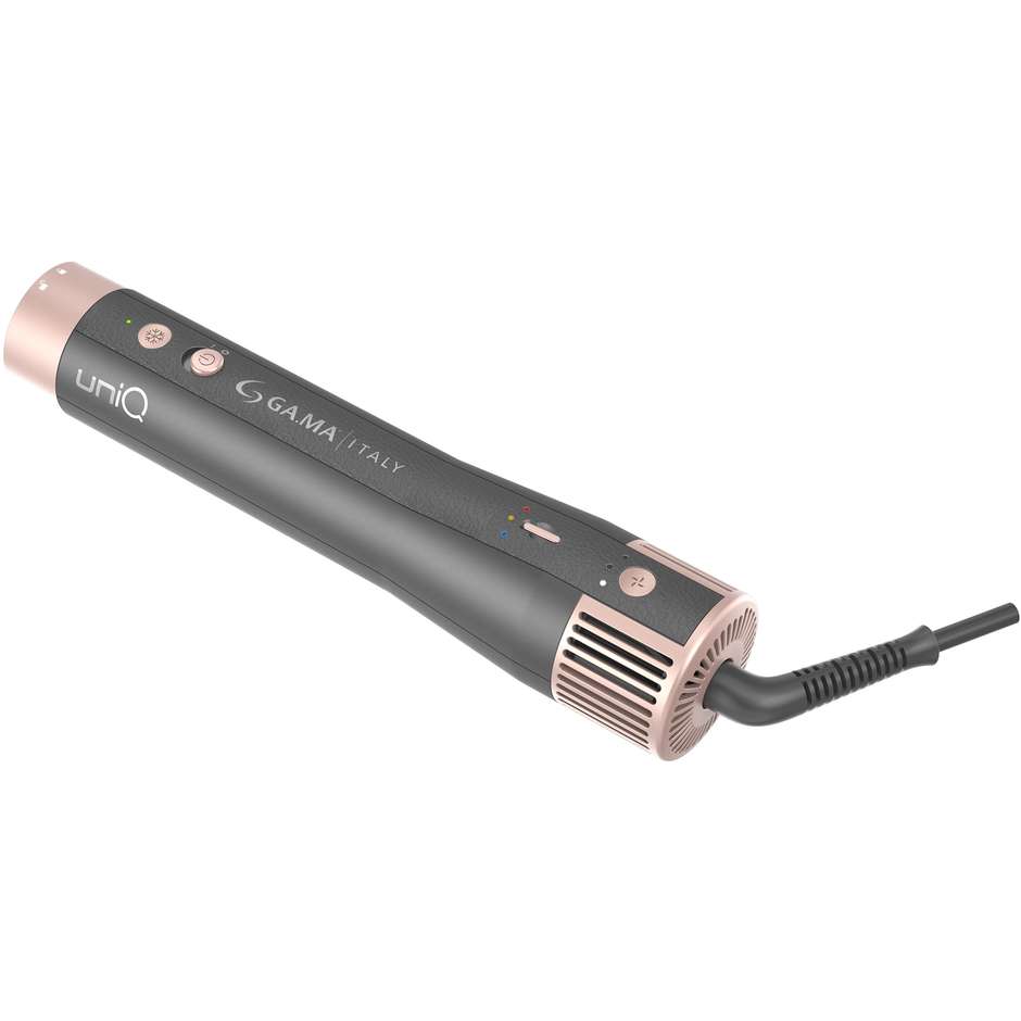 GA.MA UniQ Aura GH0113 Multistyler Airflow 4 in 1 ad Aria Calda 1500 W Grigio e Rosa