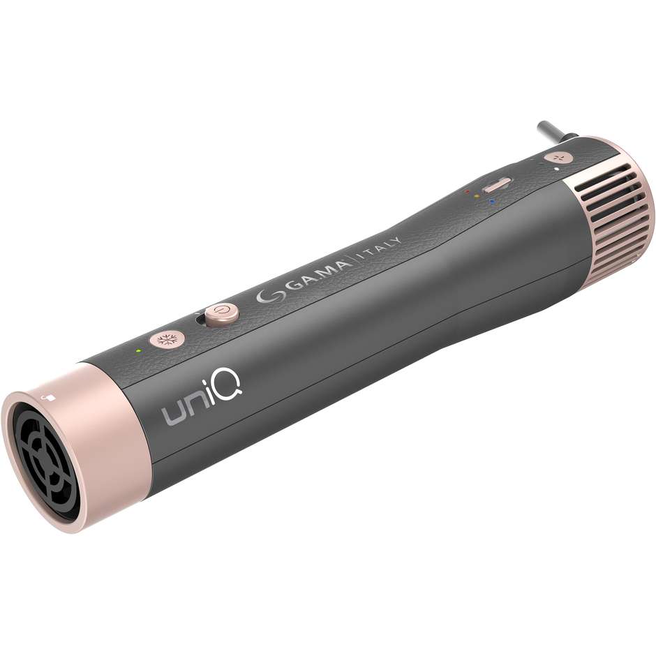 GA.MA UniQ Aura GH0113 Multistyler Airflow 4 in 1 ad Aria Calda 1500 W Grigio e Rosa