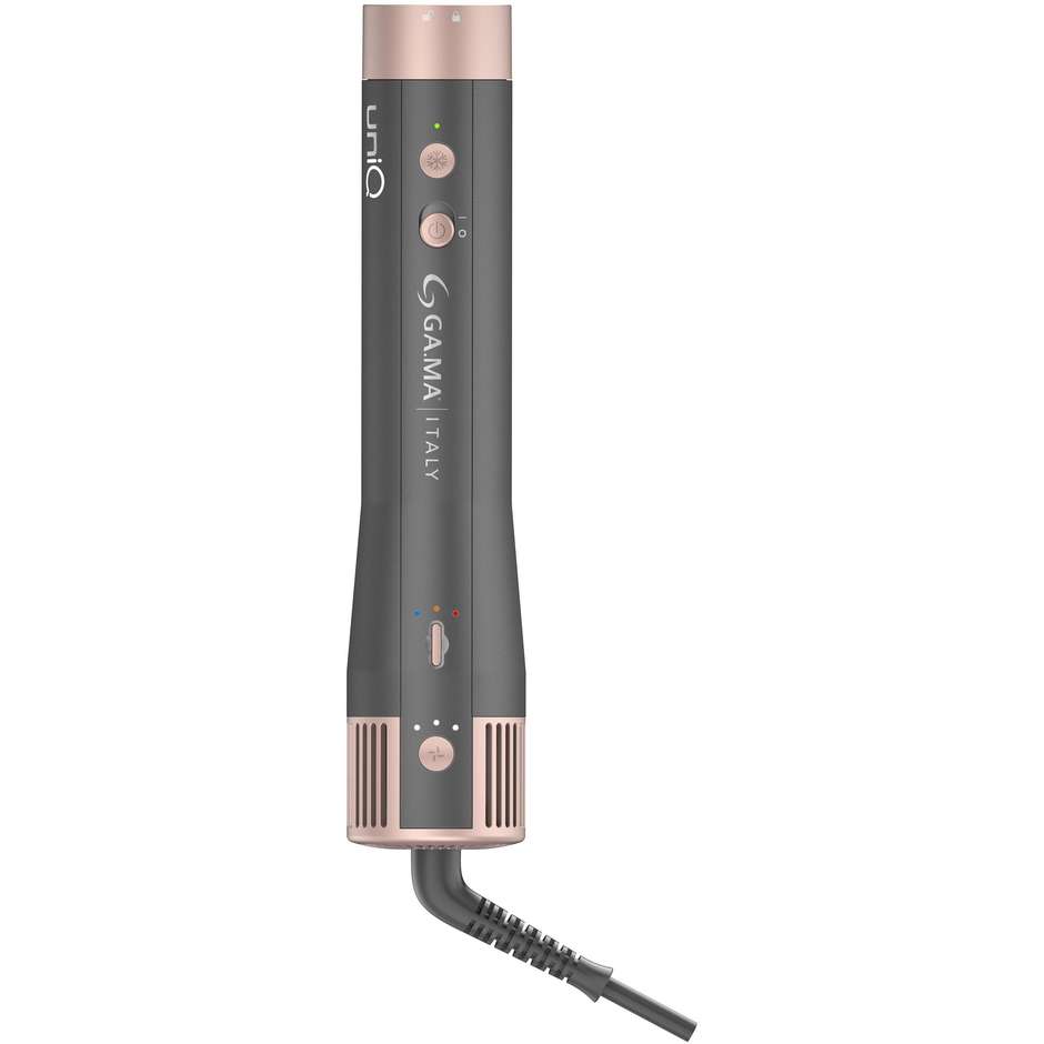 GA.MA UniQ Aura GH0113 Multistyler Airflow 4 in 1 ad Aria Calda 1500 W Grigio e Rosa