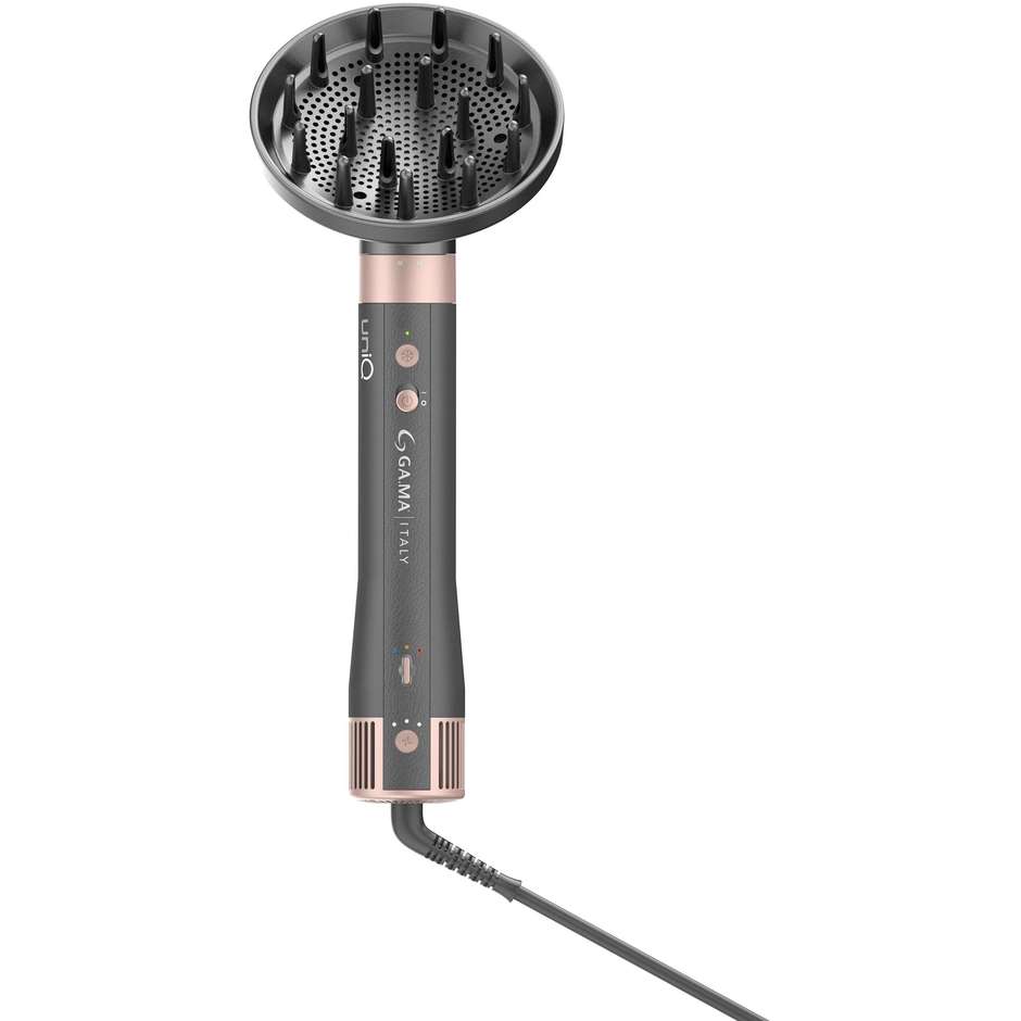 Gama GH0114 Multistyler UniQ Potenza di 1500 W Colore Grigio, Rosa