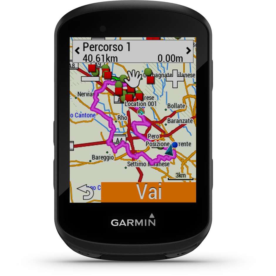 Garmin Edge Ciclocomputer 2.6" GPS Wireless Colore Nero