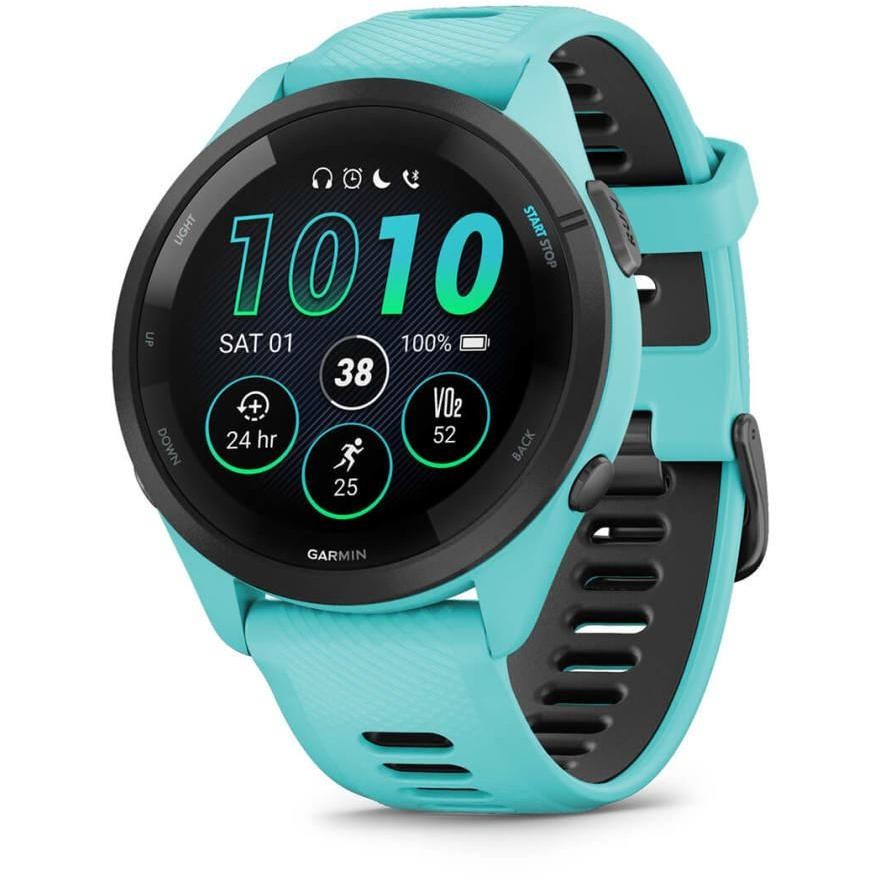 Garmin Forerunner 265 Aqua/Black, orologio GPS AMOLED da 46 mm