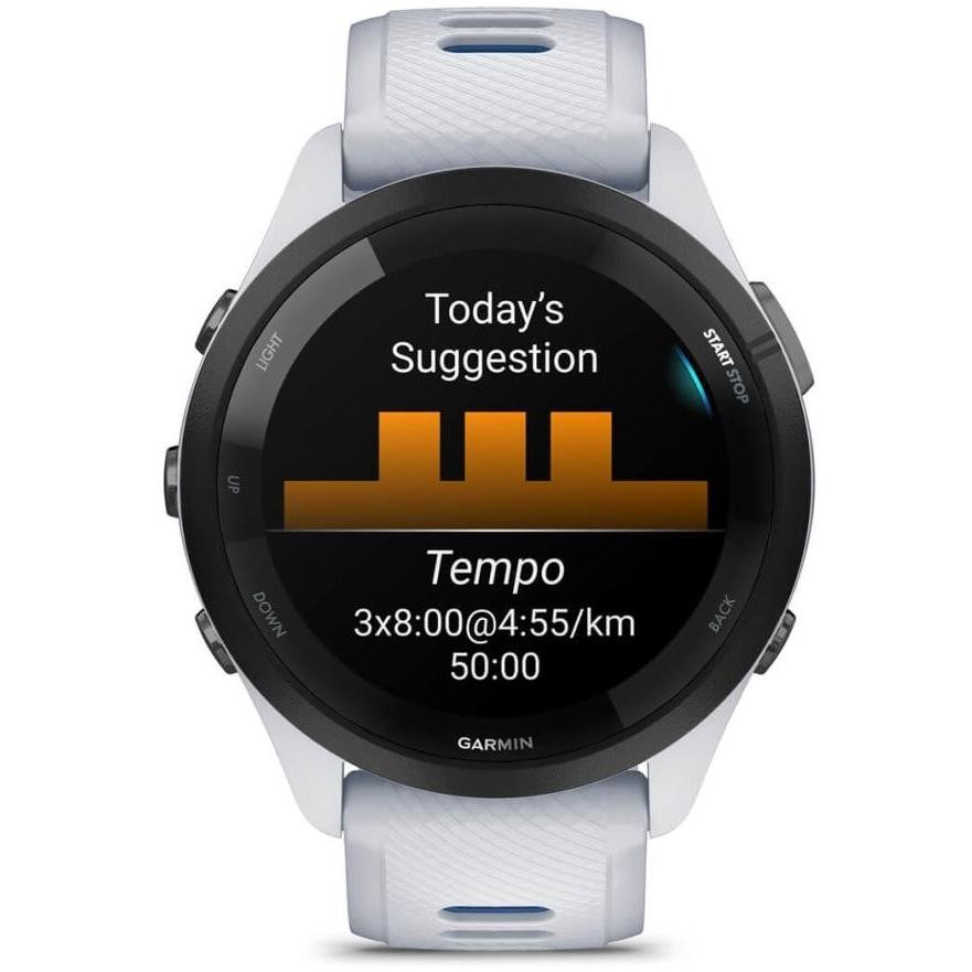 Garmin Forerunner 265 GPS 46mm AMOLED Bianco Pietra/Blu Marea