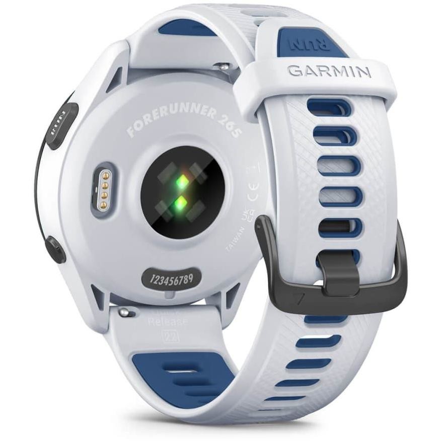 Garmin Forerunner 265 GPS 46mm AMOLED Bianco Pietra/Blu Marea