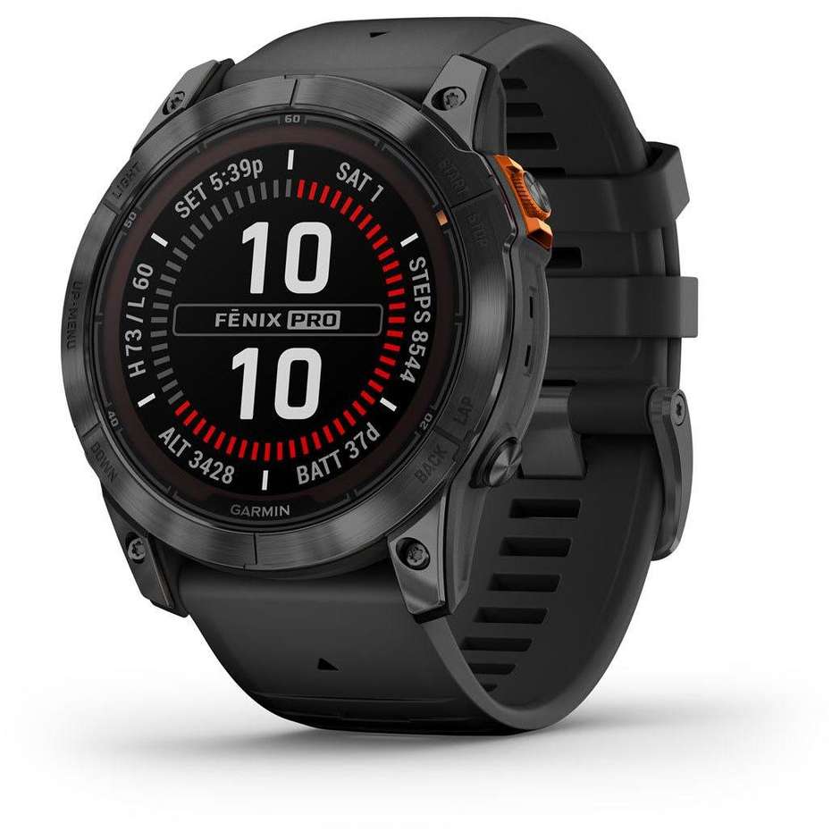 Garmin fēnix 7X Pro Solar 51 mm Slate Gray con cinturino Black