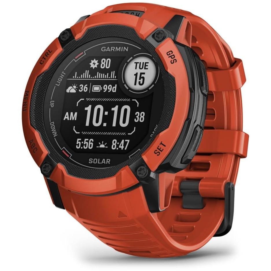 Garmin Instinct 2X Solar GPS 50mm Flame Red
