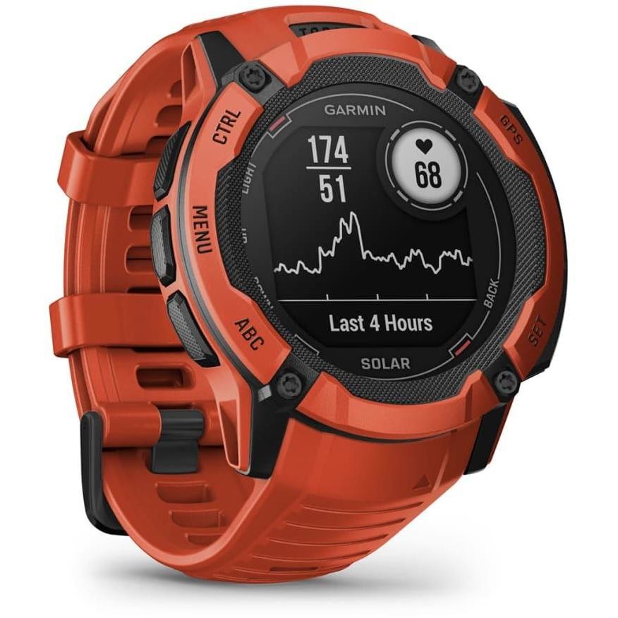 Garmin Instinct 2X Solar GPS 50mm Flame Red