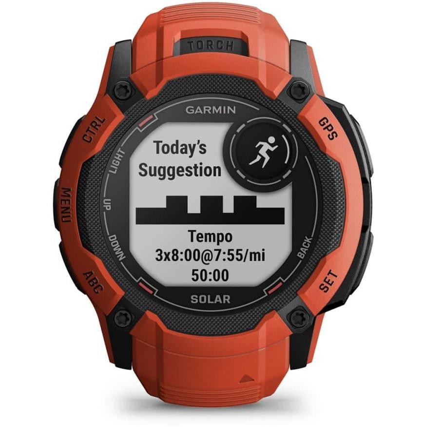 Garmin Instinct 2X Solar GPS 50mm Flame Red