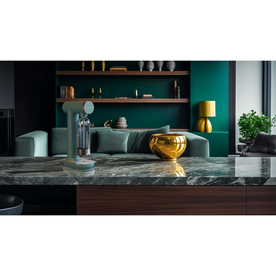 gasatore acqua frizzante verde smeraldo opaco