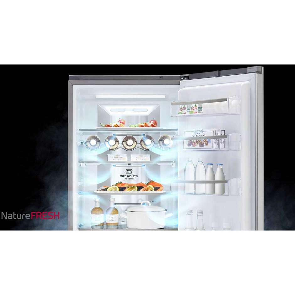 GBB59PZJZS LG frigorifero combinato 318 litri classe A++ Total No Frost inox