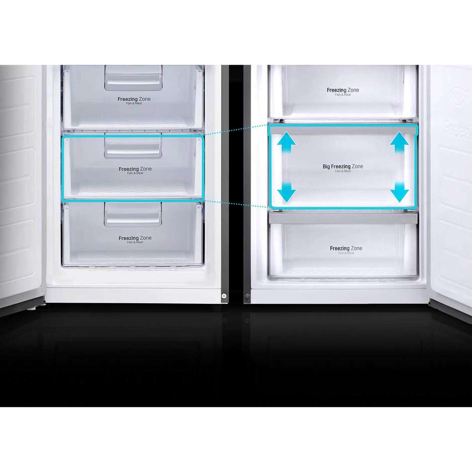 GBB59PZJZS LG frigorifero combinato 318 litri classe A++ Total No Frost inox