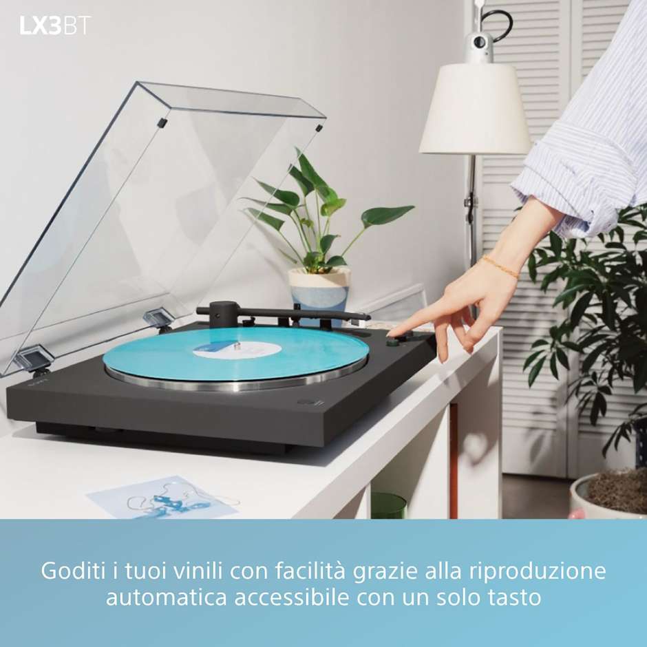 giradischi automativo bt connessione usb type c g