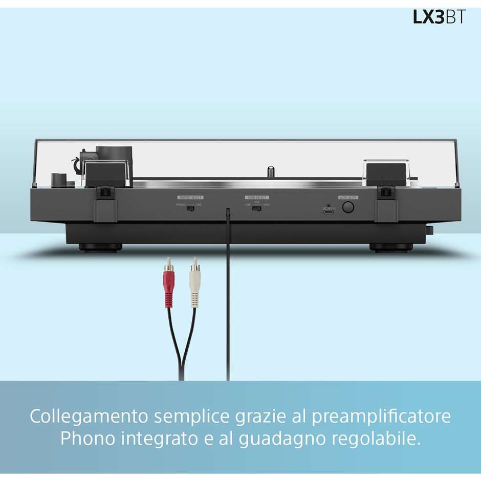 giradischi automativo bt connessione usb type c g