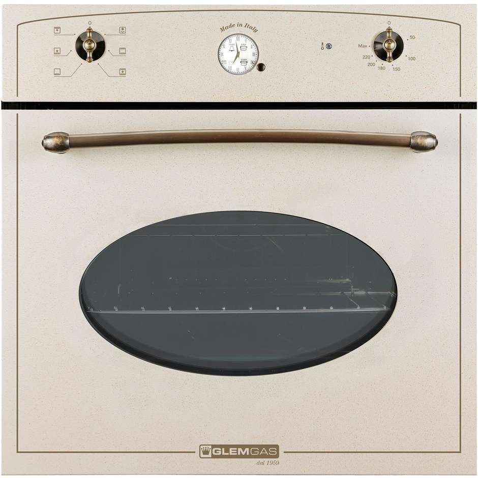 GLEM GAS GFT64SA Forno da Incasso Multifunzione 64 L Classe A Multilivello Sabbia