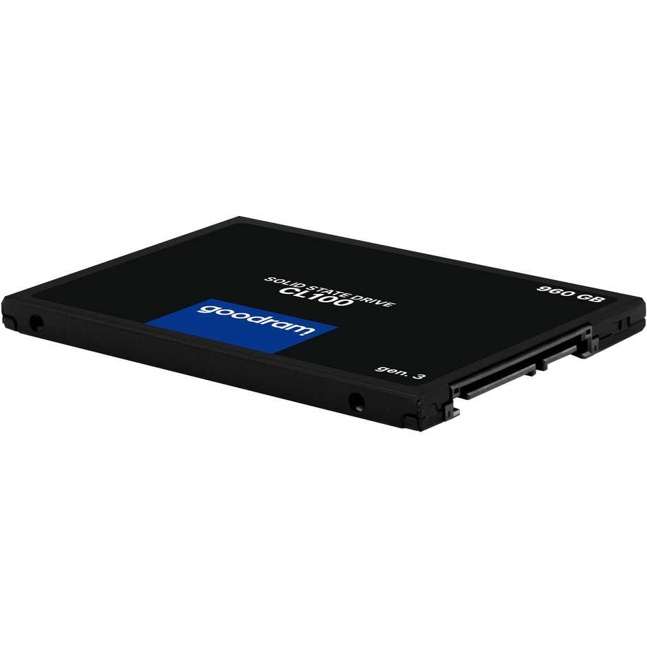 Goodram CL100 Gen.3 SSD Interno 960 GB 2.5" SATA III 6 Gb/s 3D NAND Nero