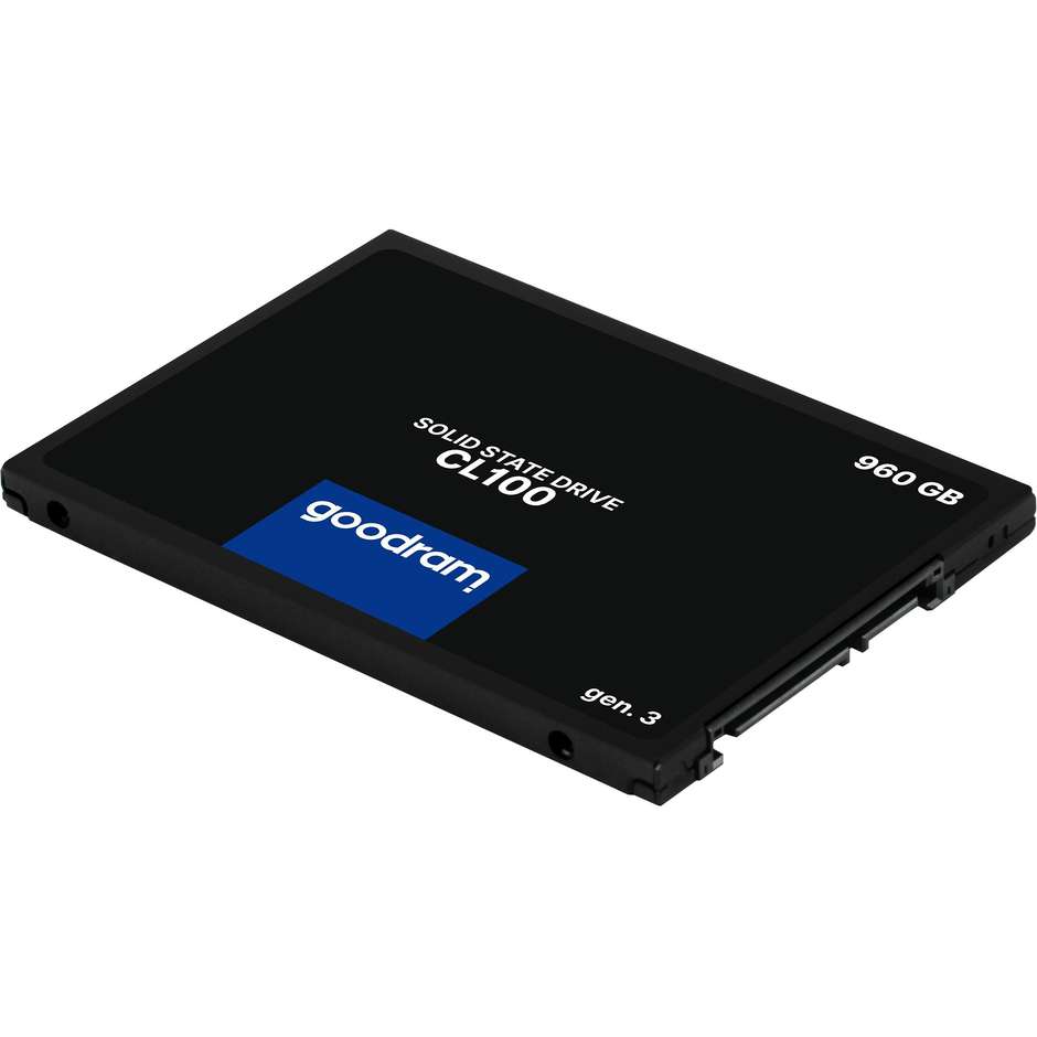Goodram CL100 Gen.3 SSD Interno 960 GB 2.5" SATA III 6 Gb/s 3D NAND Nero
