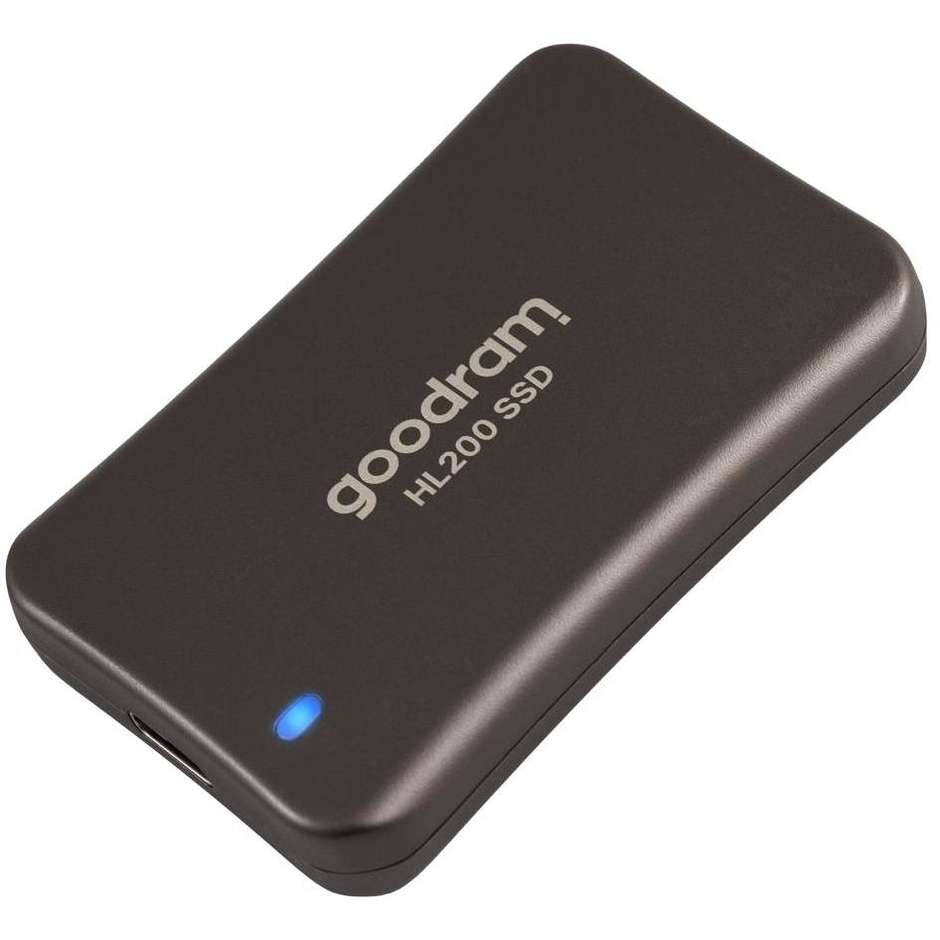 Goodram SSDPR-HL200-01T unità esterna a stato solido Memoria 1,02 TB USB tipo-C 3.2 Gen 2 (3.1 Gen 2) Colore Grigio