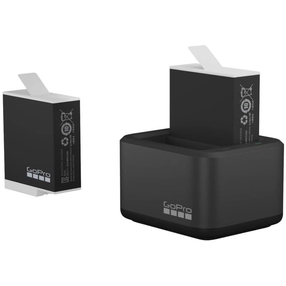 GoPro ADDBD-211 Dual Battery Charger + 2 batterie Enduro (HERO11 Black/HERO10 Black/HERO9 Black) Colore Nero