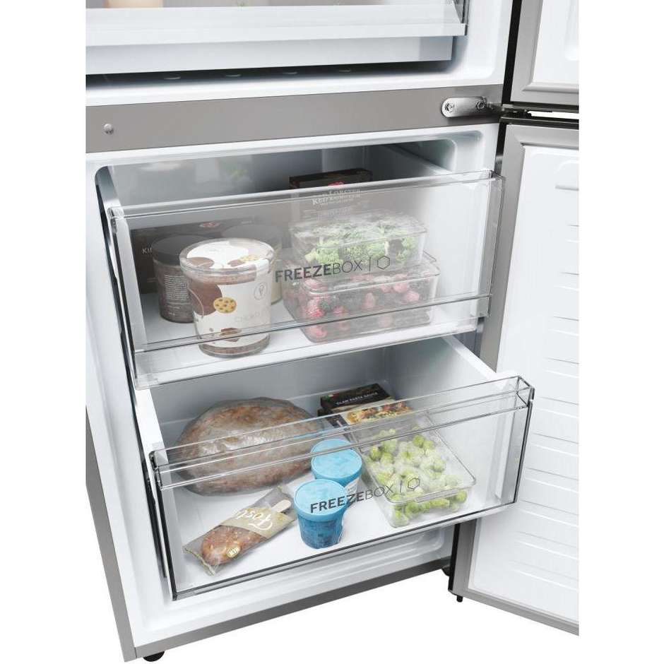 Haier 2D 60 Serie 3 HDPW3620DNPD Frigorifero Combinato Capacità 406 Lt Classe D Colore Acciaio inox