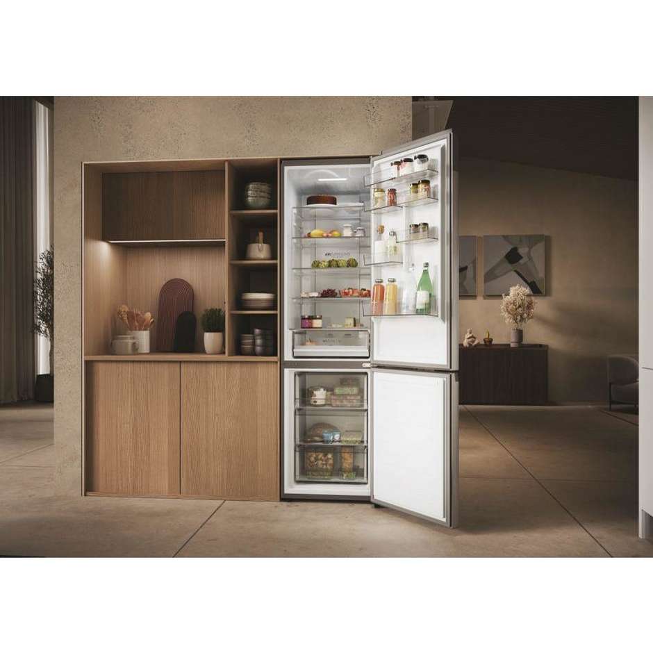 Haier 2D 60 Serie 3 HDPW3620DNPD Frigorifero Combinato MyZone 406 L Classe D Inox