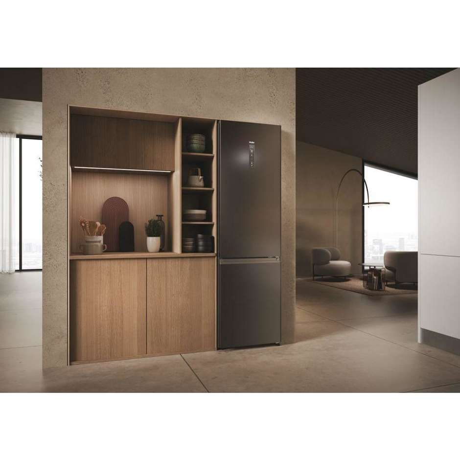 Haier 2D 60 Serie 3 HDPW3620DNPD Frigorifero Combinato MyZone 406 L Classe D Inox