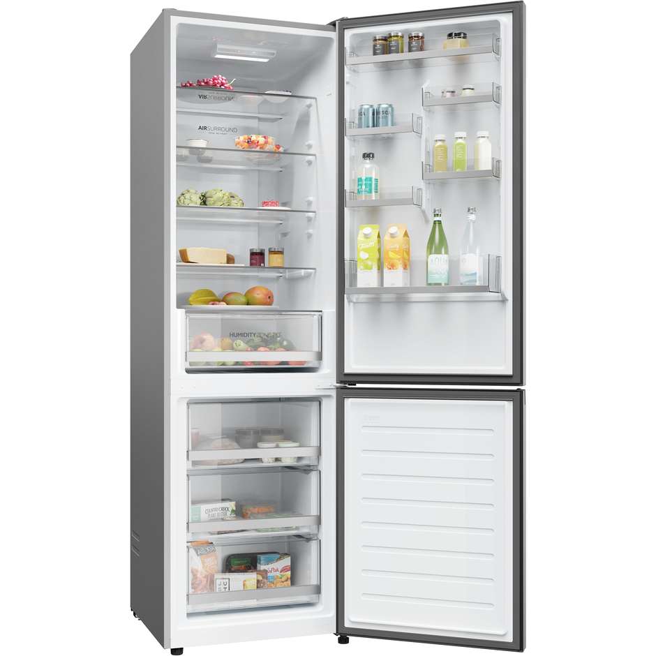 Haier 2D 60 Serie 5 HDW1620CNPD Frigorifero Combinato Air Surround 377 L Classe C Inox