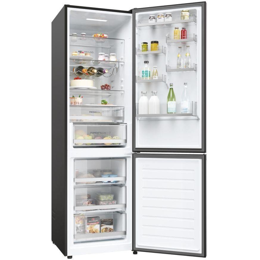 Haier 2D 60 Serie 5 Pro HDW5620CNP Frigorifero Combinato Wi-Fi hOn Humidity Zone 377 L Classe C Inox