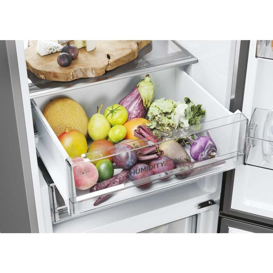 Haier 2D 60 Serie 7 HDPW7620ANPK Frigorifero Combinato MyZone 409 L Classe A Platinum Inox