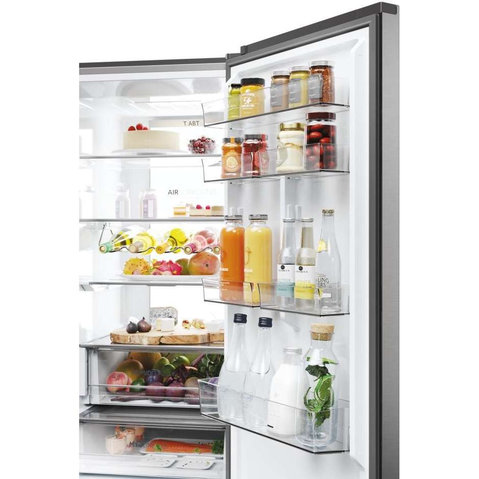 Haier 2D 60 Serie 7 HDPW7620ANPK Frigorifero Combinato MyZone 409 L Classe A Platinum Inox