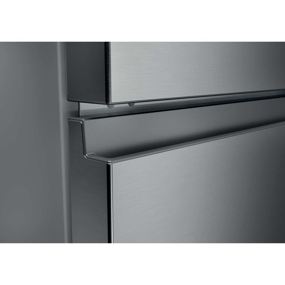 Haier 3D 60 Serie 3 HTR3518ENMX Frigorifero Combinato 3 Porte Cassetti Diretti Easy Access 303 L Inox